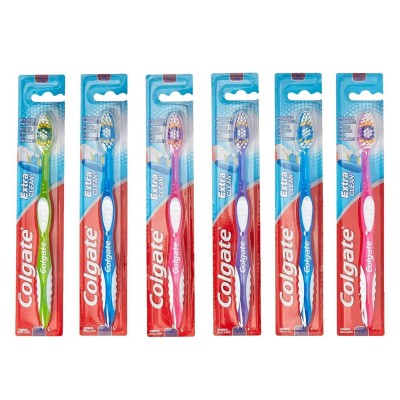 COLGATE TOOTHBRUSH 6CT EXTRA CLEAN - FIRM